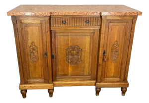 Antique French Marble Topped Chest of Drawers