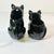Ceramic 1950s Vintage Americana Boho Chic Majolica Black Cat Cream and Sugar - Set of 2, Halloween. For Sale - Image 7 of 13