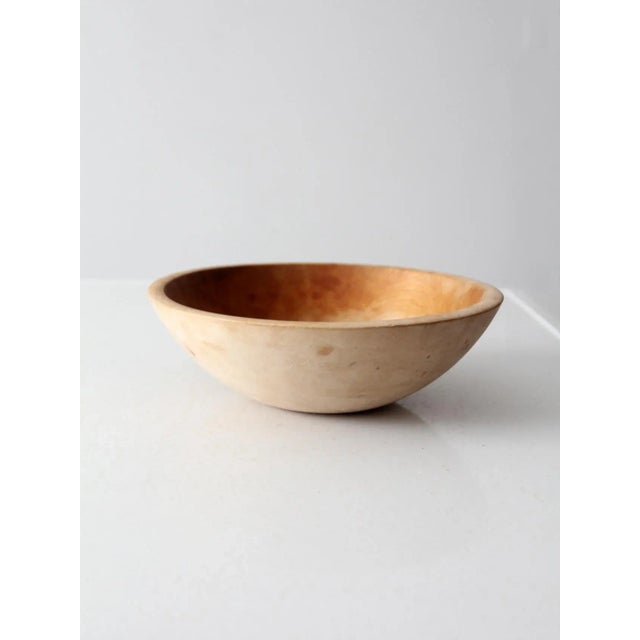 Vintage Munising Wood Bowl For Sale - Image 4 of 8