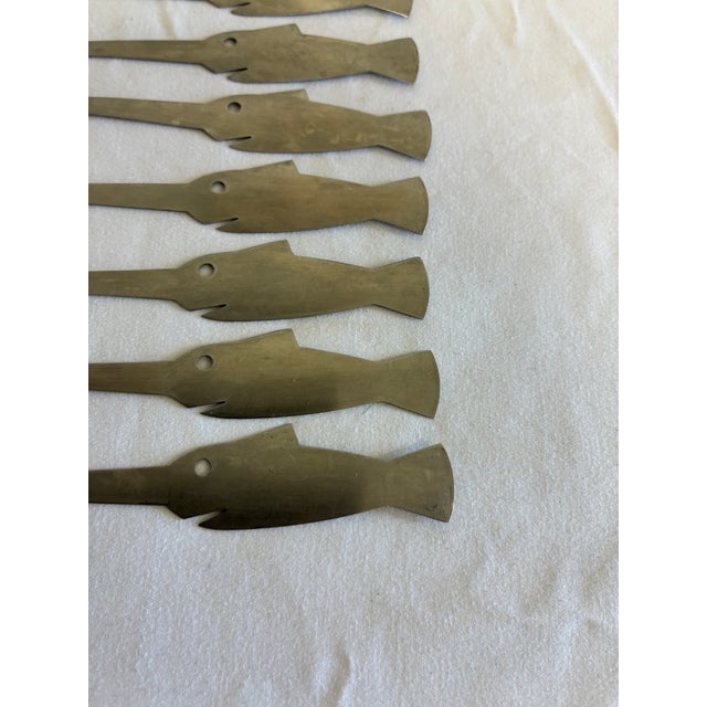 Mid-Century Modern Vintage Silver-Tone Swordfish Cocktail Skewers, Set of 8 For Sale - Image 3 of 8