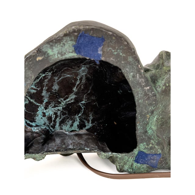 Art Deco French Figural Table Lamp in Bronze, 1930s For Sale - Image 11 of 14