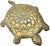 Metal Mid 20th Century Handcrafted Italian Brass Turtle-Figurine Box Accent For Sale - Image 7 of 9