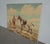 VTG American Indians W Horses Oil Painting Picture Signed W Horse Monogram Fabri For Sale In Los Angeles - Image 6 of 15