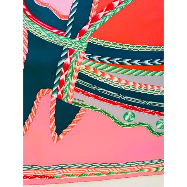 2010s Hermes Carre 90 Robe Du Soir Silk Scarf For Sale - Image 5 of 9