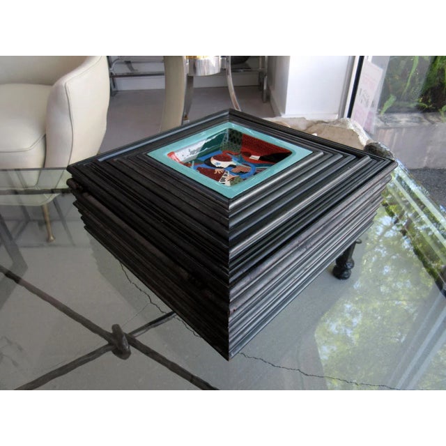 Mid 20th Century Large Artist Box With Ceramic Inset Plaque For Sale - Image 5 of 6