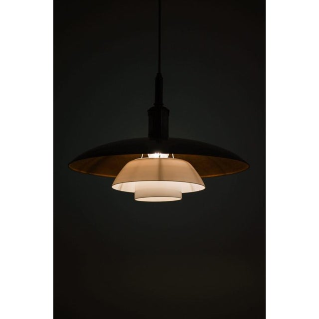 1930s Ceiling Lamp in Copper and Glass attributed to Poul Henningsen, 1930s For Sale - Image 5 of 8