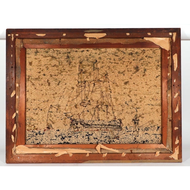 Sailor's Woolwork of Royal Navy Second Rate Battleship Coming Into Port For Sale - Image 9 of 11