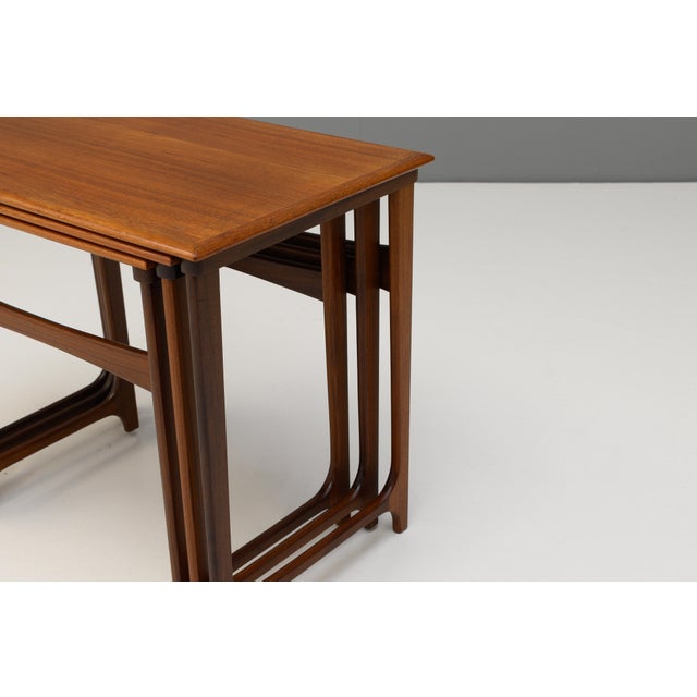 20th Century Nest of Tables, 1950s, Set of 3 For Sale - Image 6 of 7