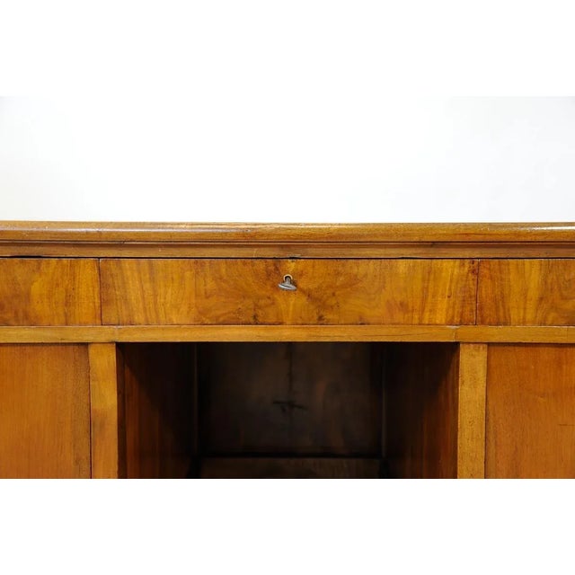 Vintage Blond Walnut Desk For Sale - Image 9 of 16