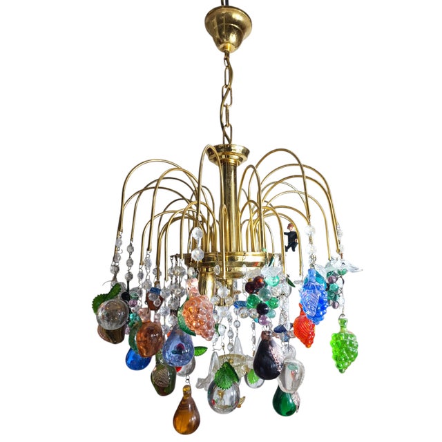 1980s Vintage Chandelier in Murano Glass, 1980s For Sale - Image 5 of 5