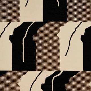 Schumacher x Miles Redd Gustavian Dance Velvet Fabric in Chocolate For Sale