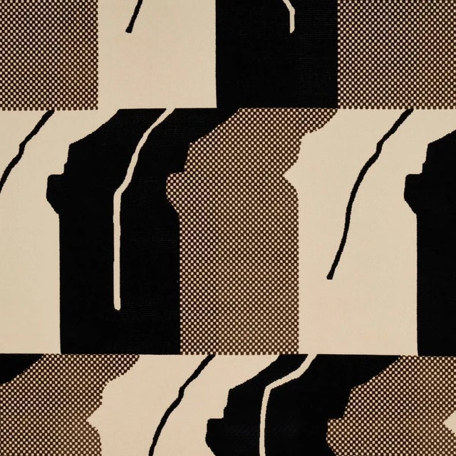 Schumacher x Miles Redd Gustavian Dance Velvet Fabric in Chocolate For Sale