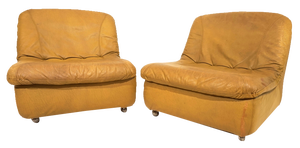 Set of Modular Leather 2-Seater Sofa from Dreipunkt International, 1970s