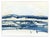 A contemporary abstract winter landscape. Are they dunes or plains? This watercolor is professionally finished and ready...