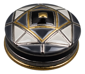 Géo Collection Ca Doro Box in Enamel by Clotilde D for Longwy, France, 2010s