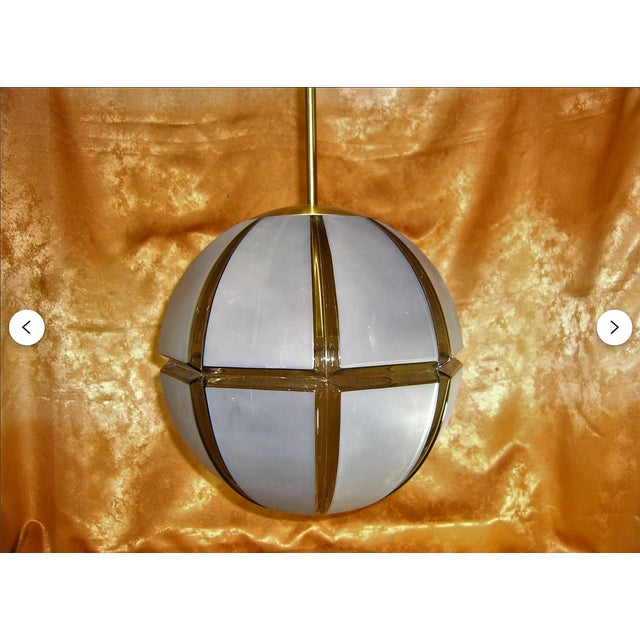 1980s Murano Glass Pendant Light from Glashütte Limburg For Sale - Image 5 of 7
