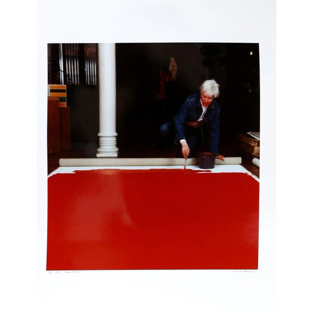 Andy Warhol Red Series Iii, Photo Portrait by Curtis Knapp For Sale