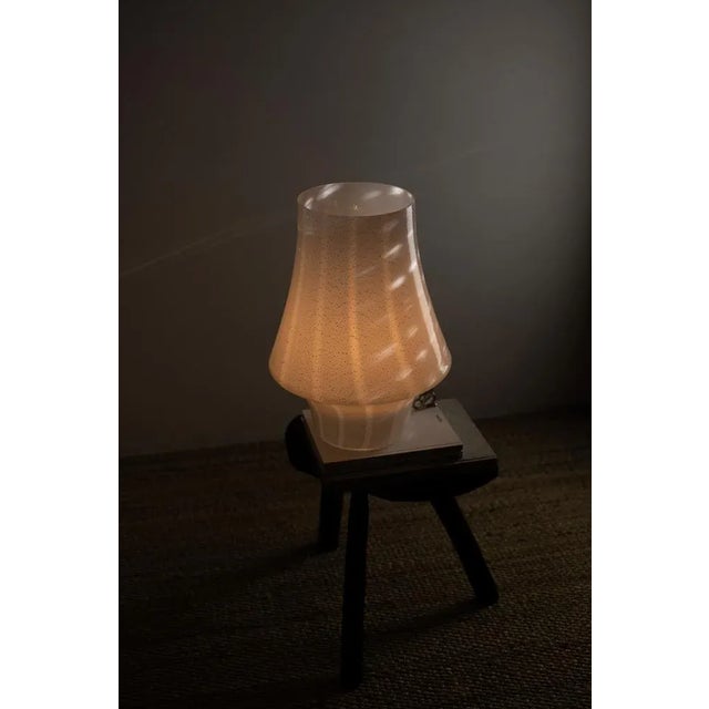 Beautiful large mid-century mushroom lamp made of murano glass by blown glass masters. Made in italy in 1970s. It does not...