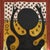 This Framed Signed Mora Mixed Media on Canvas Figural Tribal Abstract Painting features a bold and symbolic composition...