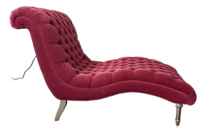 Ethan Allen Velvet Chaise Lounge