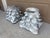 Late 20th Century Late 20th Century Pair of Weathered Cast Concrete Corinthian Capital Garden Stands For Sale - Image 5 of 14
