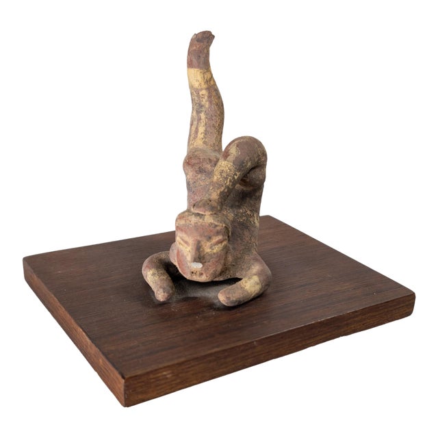 Mid-Century Pre-Columbian Style Pottery Acrobat in Tlatilco Mexican Style For Sale