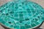 Moroccan 16" Mini Moroccan Mosaic Accent Table – Emerald / Teal Tile Top For Sale - Image 3 of 6