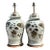 Vintage Monumental Glazed Ceramic Koi Lamps - A Pair For Sale