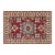 Southwestern Kazak Red/Beige Wool Rug - 2'9''x4'2'' For Sale