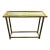 Brass Picture Frame Console Table From Mastercraft For Sale