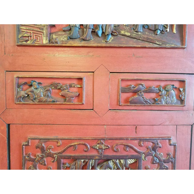 Chinese Antique Chinese Furniture Panel. For Sale - Image 3 of 5