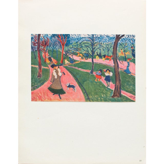 The School of Paris 1950 After André Derain, "Hyde Park" German Edition Offset Lithograph For Sale - Image 3 of 8