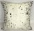 2020s Premium Brazilian Watusi Cowhide Pillow Cover 16x16 – Champagne Ivory With Natural Speckling – Handcrafted by Pablo Sota Designs For Sale - Image 5 of 11