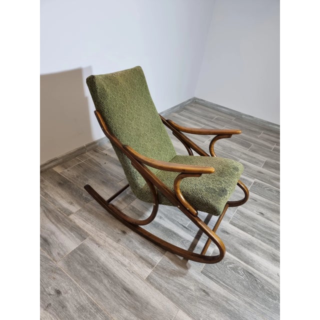 Textile Rocking Chair from Ton For Sale - Image 7 of 10