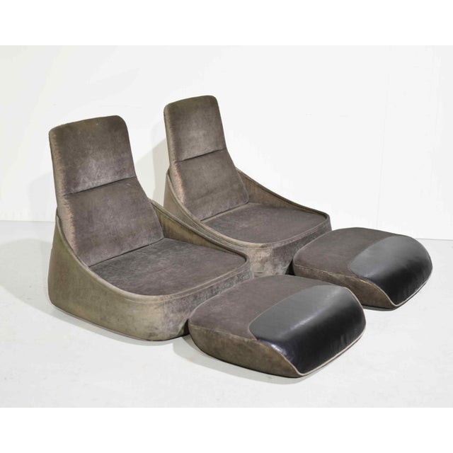 Late 20th Century Contemporary Hosu Convertible Lounge Chair for Modern Work Coalesse by Steelcase - A Pair For Sale - Image 5 of 15