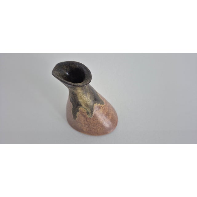 Asymmetrical Studio Ceramic Vase by Luise Duncker, Germany, 1960s For Sale - Image 6 of 15