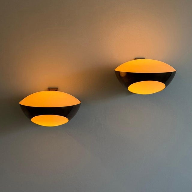 Model 1963 Brass Wall Lights by Max Ingrand for Fontana Arte, 1960s, Set of 2 For Sale - Image 3 of 18