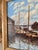 1940s 1940s Marina Oil Painting, by James Francis Barker For Sale - Image 5 of 8