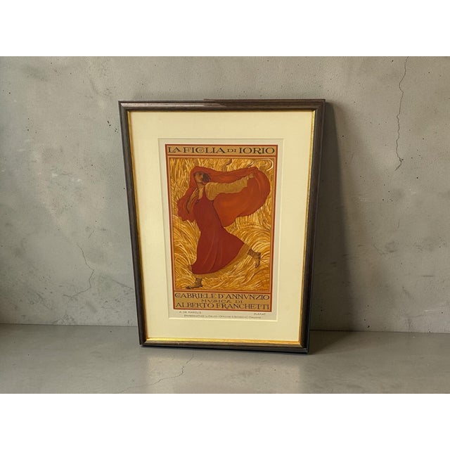 Adolfo De Carolis, Iorio's Daughter, Original Lithograph, 1914, Framed For Sale - Image 11 of 13