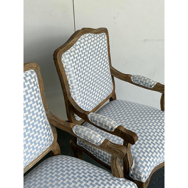 Vintage Louis XV Style Carved Wood Armchairs For Sale In West Palm - Image 6 of 15