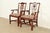 Henredon Henredon Georgian Carved Mahogany Armchairs, Pair For Sale - Image 4 of 16