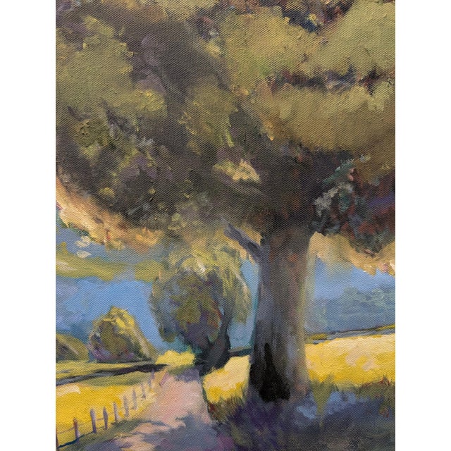 2020s New Path in Life - Oil on Canvas - Landscape Trees Mountains For Sale - Image 5 of 5