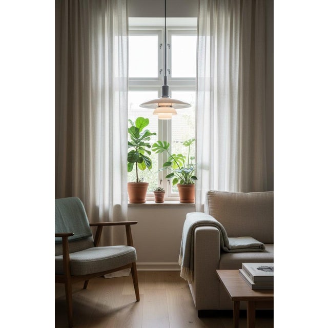 Metal PH 3/2 Pendant in Opal Glass by Poul Henningsen for Louis Poulsen, 1970s For Sale - Image 7 of 18