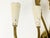 Ivory Metal and Brass Four-Light Wall Lamps, 1950s, Set of 4 For Sale - Image 12 of 18
