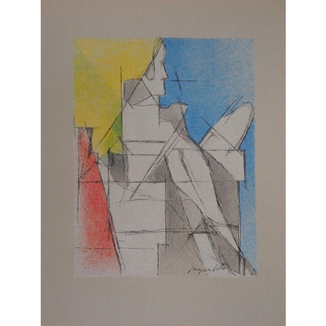 Jacques Villon, Le lecteur, Lithograph For Sale - Image 6 of 6