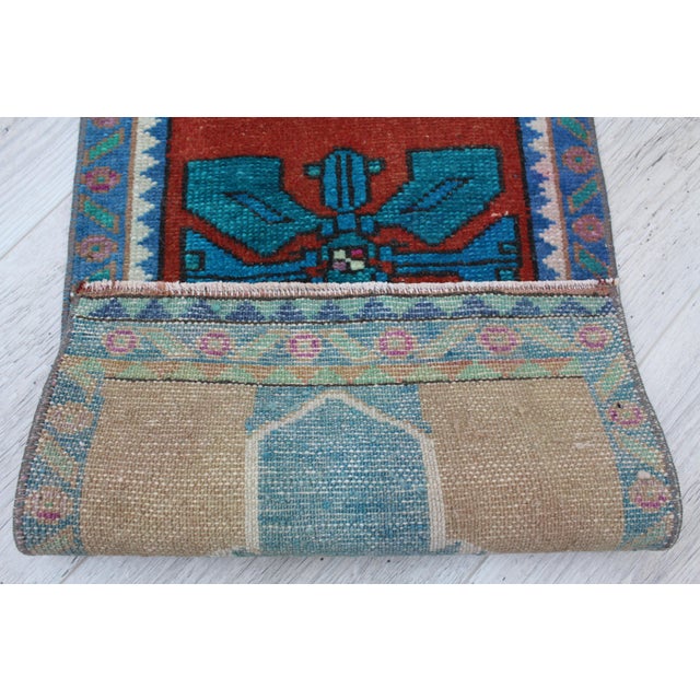 Sand Vintage Anatolian Turkish Kitchen Rug -15.5"x30.5" For Sale - Image 8 of 9