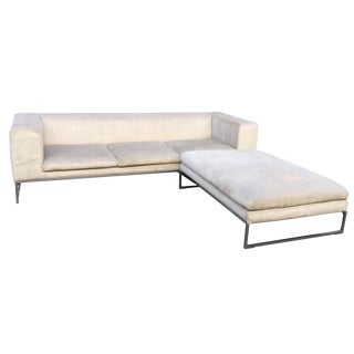 B&B Italia Dadone Sofa & Ottoman Set For Sale