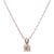 14 Karat White Gold 18 Inch Fancy Necklace with Diamond Round Pendant. 0.50 total carat weight 1.45 grams total weight.