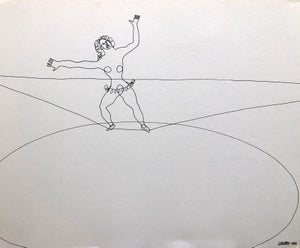 (after) Alexander Calder, Alexander Calder Circus Reproduction Lithograph of a Drawing, 1964