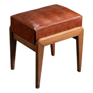 Art Deco Ottoman, 1940s For Sale